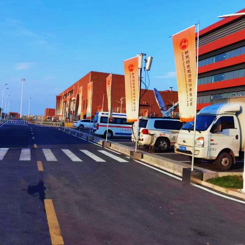 注沙不锈钢道旗户外5米不锈钢7米伸缩旗杆铁板道旗旗帜旗杆