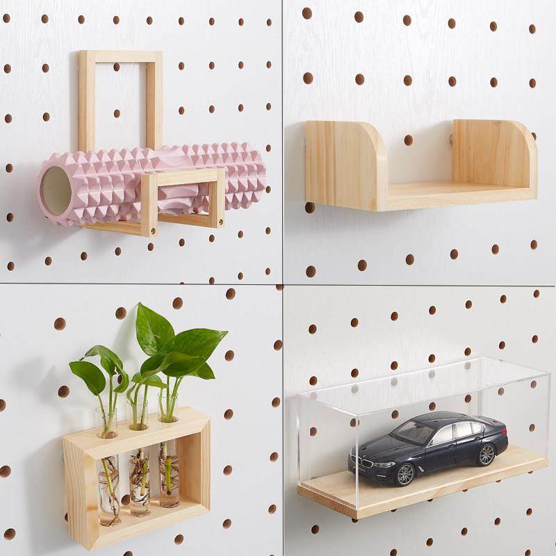 木目iwood【升级版】 15mm圆孔洞洞板木质配件层板 瑜珈垫收纳架,收纳整理,收纳洞洞板,淘宝优惠券,粉丝福利购,淘宝优惠卷