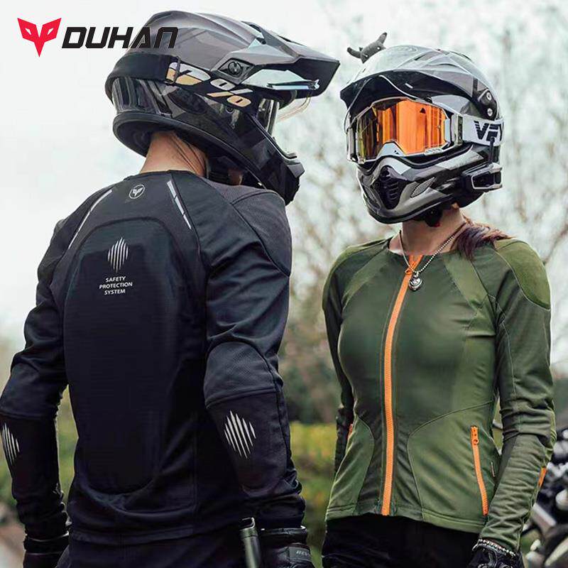 杜汉护甲衣夏季透气男女机车防摔内穿护具气流服越野机车骑行服