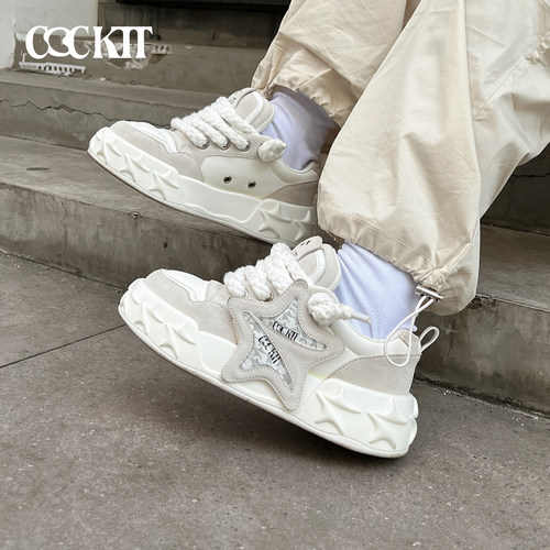 厚底增高面包鞋板鞋运动休闲鞋