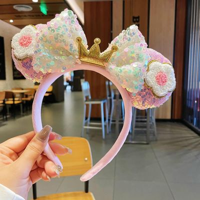 厂家直销批发游乐园发箍小香风可爱搞怪蝴蝶结米奇头箍头饰发饰