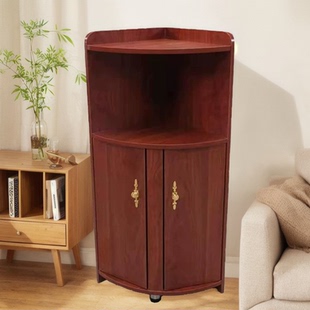 客厅角柜墙角柜三角柜子卧室转角柜沙发边柜餐厅角落柜弧形带门