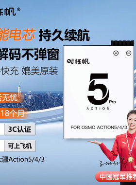 时栎帆适用DJI大疆Action5pro电池运动相机冷极电池充电器action6/4/3/osmo360大疆电池低温快充充电盒配件