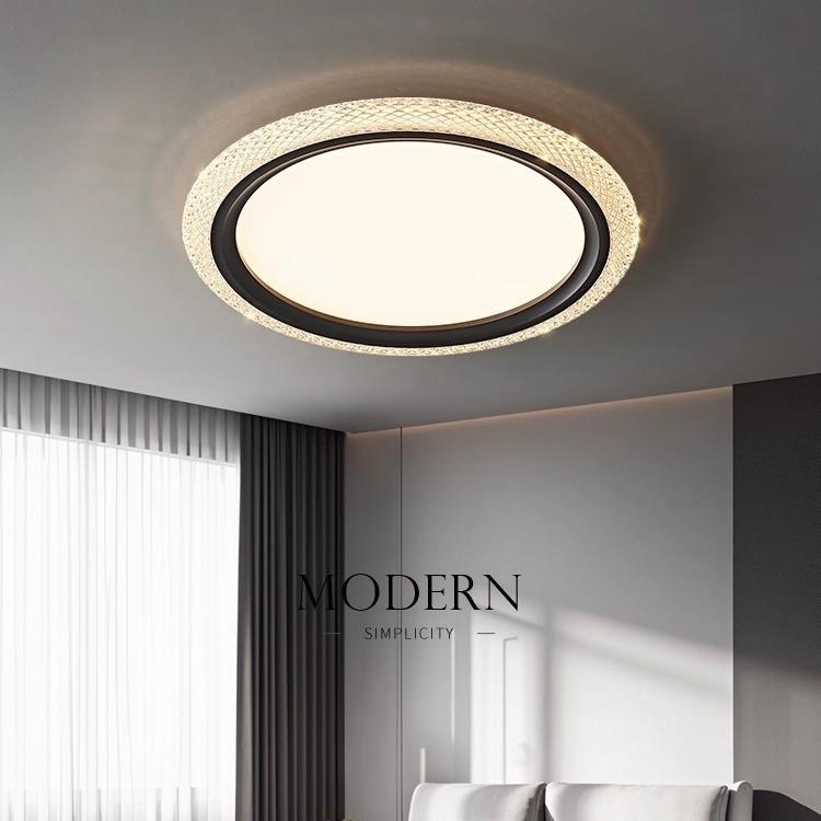 意式极简卧室吸顶灯现代简约轻奢主卧房间全光谱护眼超亮书房灯