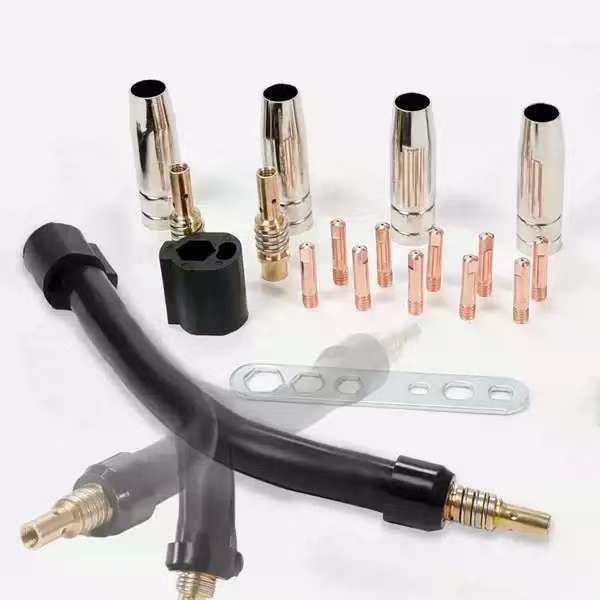 跨境15AK套装可调 万向弯管 保护咀 导电嘴 连接杆 18件套 19件套