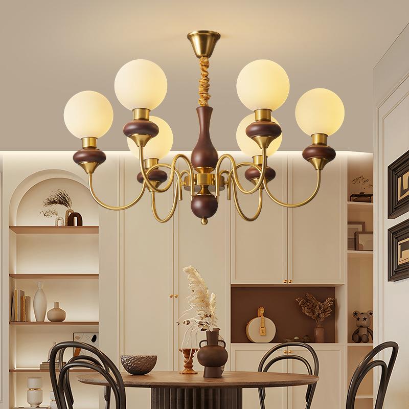 美式复古客厅主灯法式中古风吊灯卧室灯书房大气餐厅灯具