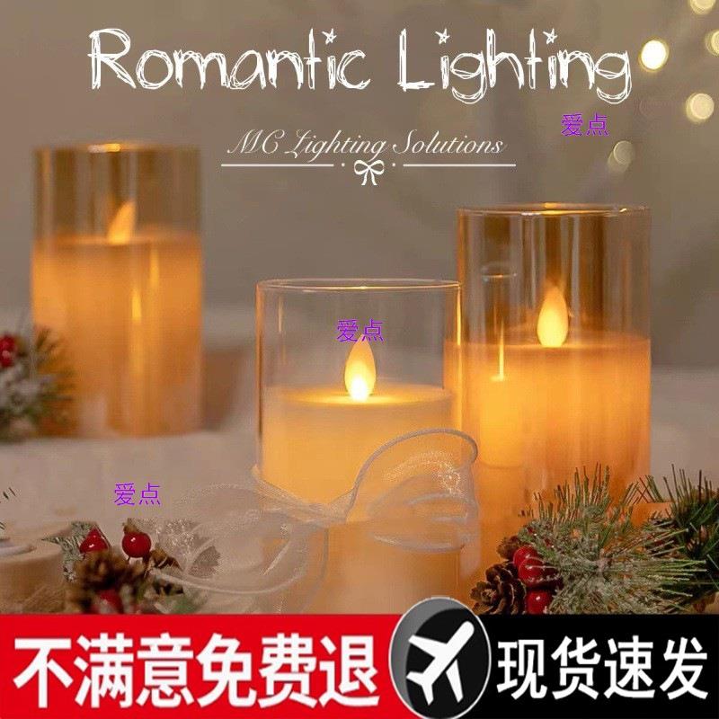 款7.5充电仿真火焰蜡烛氛围小夜灯场景布置剧本杀地摊夜市假灯