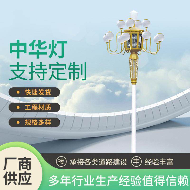 新款户外LED中华灯玉兰灯 公园广场异型景观灯市电市政道路照明灯