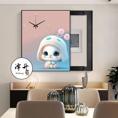 电表箱装饰画兔飞猛进弱电箱配电箱遮挡挂画电闸箱壁画电源开关画