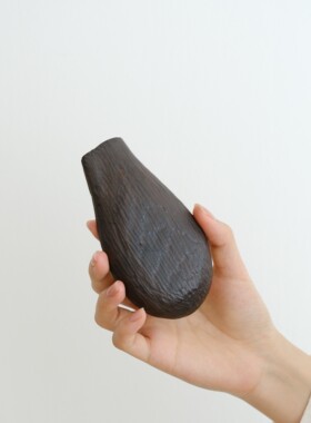 柒月里紫光檀茶则盖置手作实木茶器茶荷赏茶器盖置盖托折叠茶勺扒