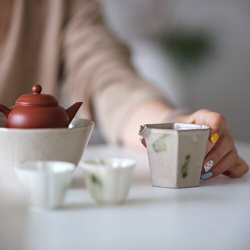 缪冬冬柴烧公道杯双层储水壶承