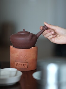 潮州红泥天然特级原矿泥料砂铫壶炭炉围炉煮茶户外家用精工副榜炉