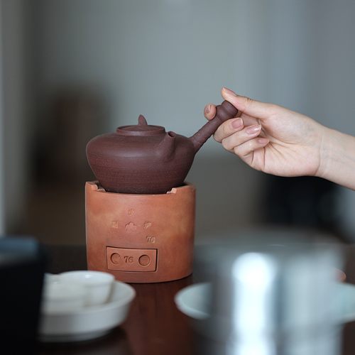 潮州红泥原矿特级砂铫壶围炉煮茶