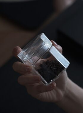 玻璃茶叶罐咖啡罐小茶仓便携茶具
