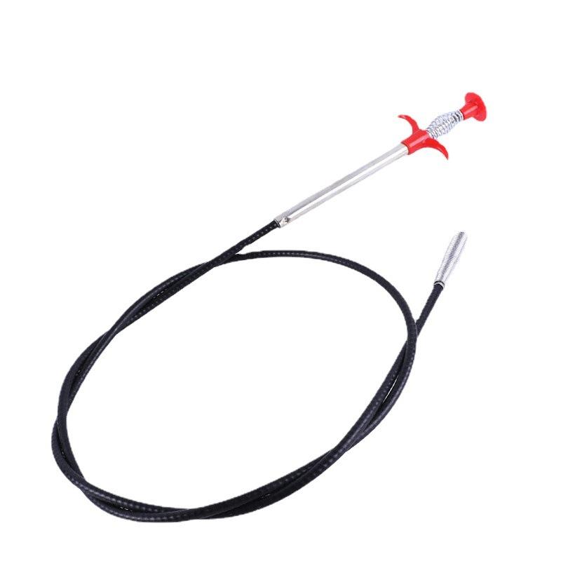 四爪管道疏通器带抓钩通下水道工具水管堵塞异物夹毛发清理取物器