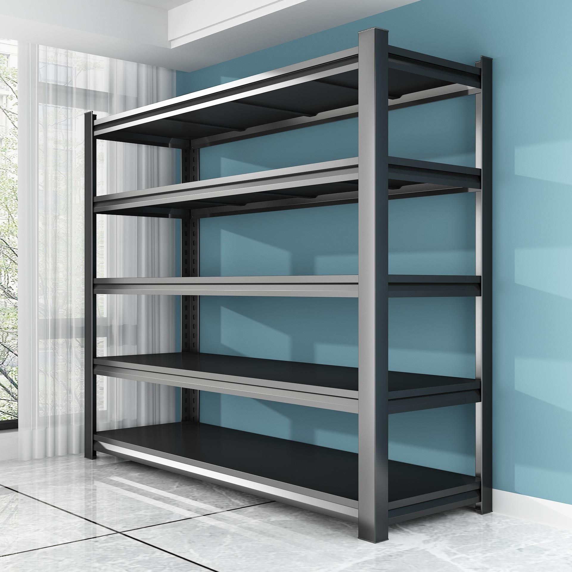 家用多层置物架仓储货架加粗加厚钢制阳台卧室落地展示收纳铁架子