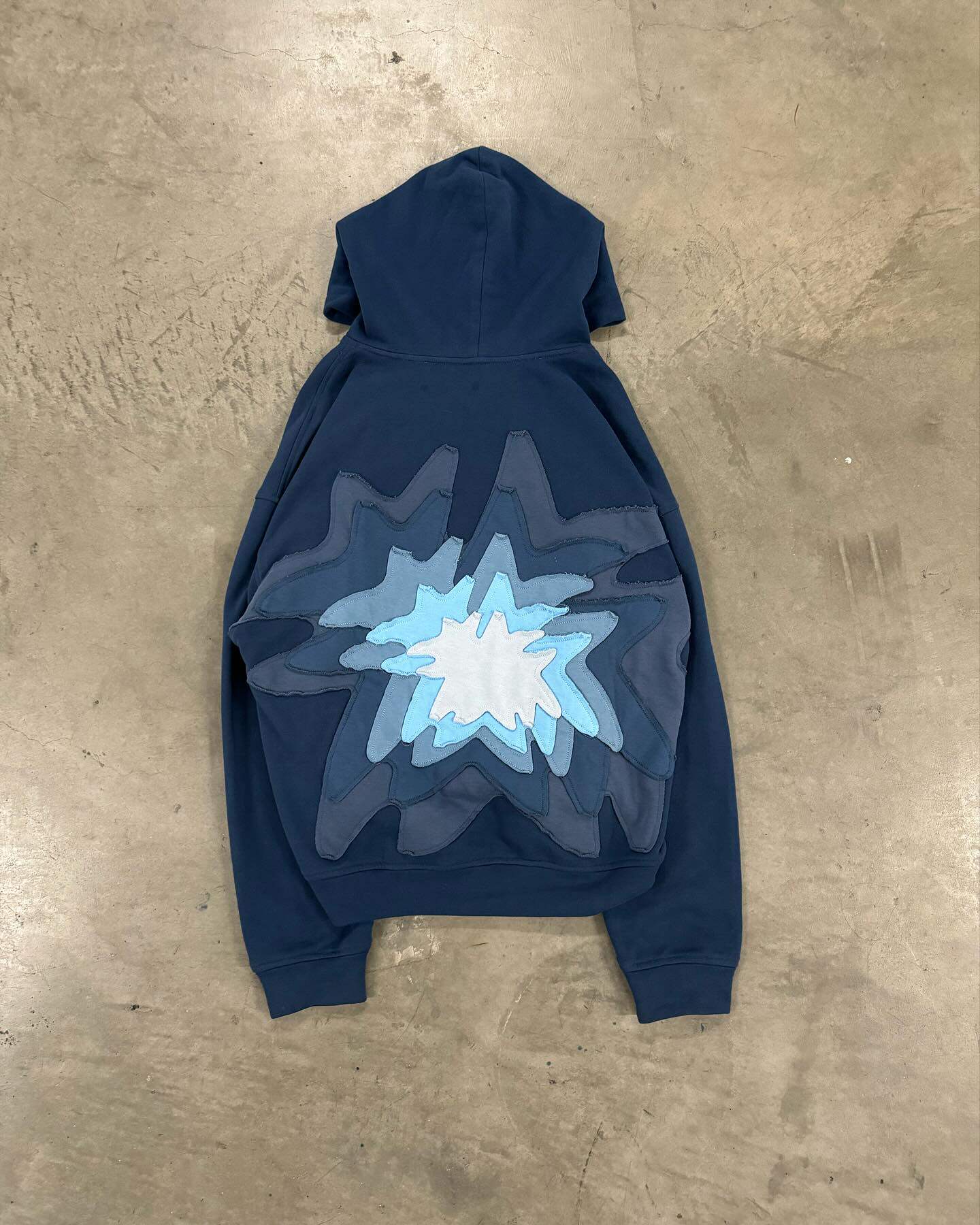 Blue Patch Hoodie m