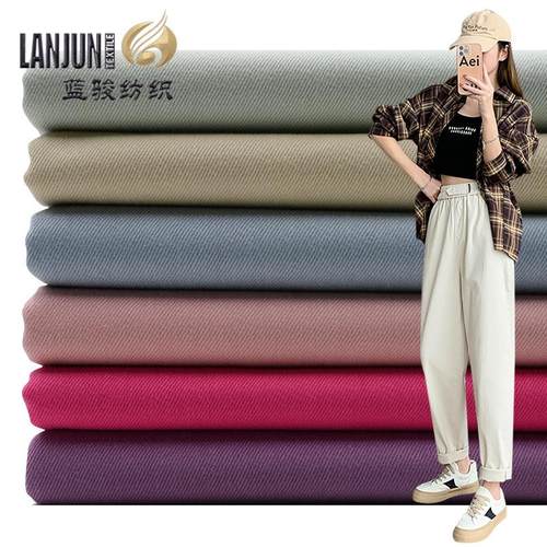 梭织全棉斜纹纱卡108*56洗水棉布箱包帽子面料复古时装休闲裤面料