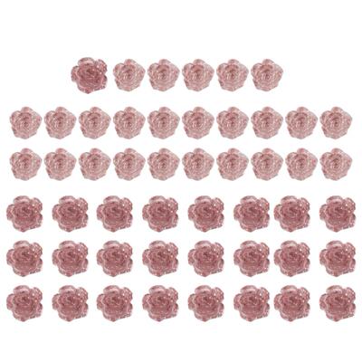 3D Flower Nail Charms Camellia Resin Nail Parts Holographic