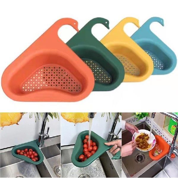 12 PCS Sink Strainer Basket Triangular Corner Hanging