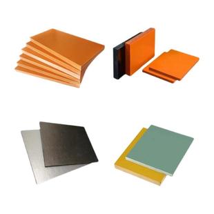 新品耐高温云母板加工橘红色绝缘隔热3240环氧板玻纤板任意切割