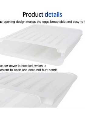 Large Capacity Stackable Eggs Basket Container Home Kitchen