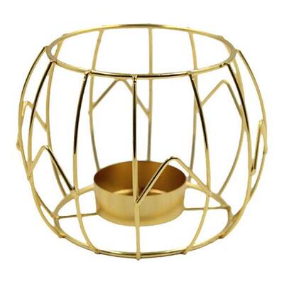 Luxury Candle Holder Hollow Votive Candles Metal Decoration