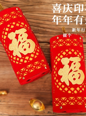 极速新年春节元旦装饰品仿真炮坐炮礼盒摆件商场年会酒店商场场景