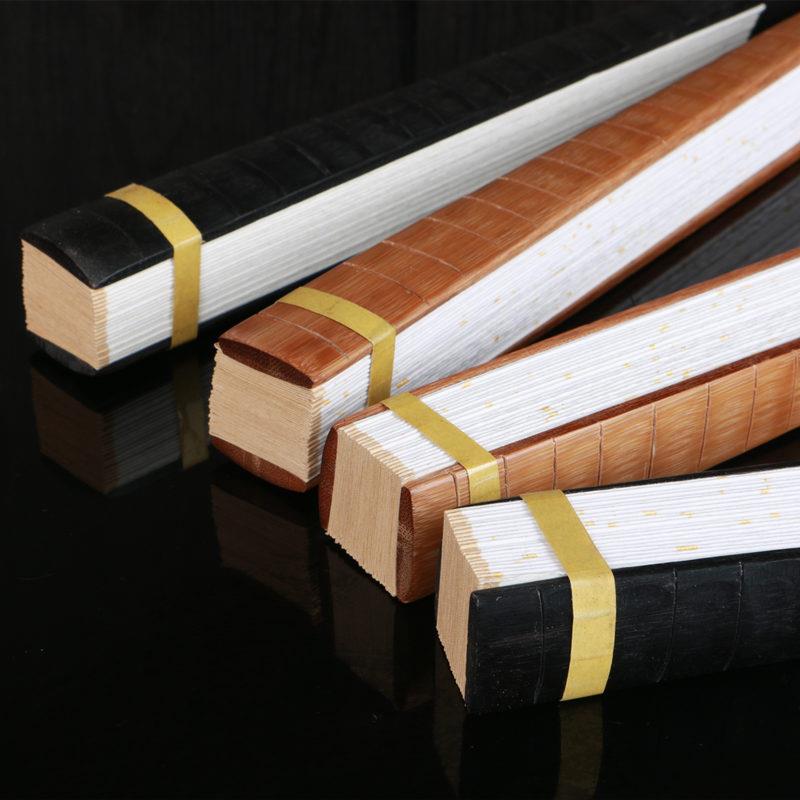 酒吧蹦迪扇子 12寸油竹节扇子 宣纸折扇空白手工扇面