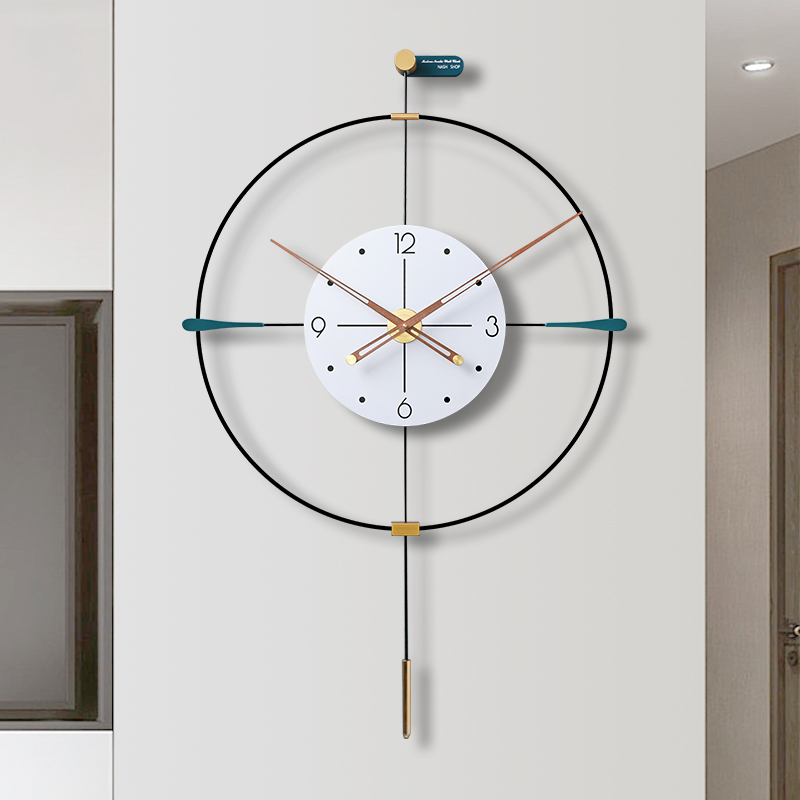 高级感挂钟客厅2023年新款创意挂表现代简约餐桌钟表轻奢时钟挂墙