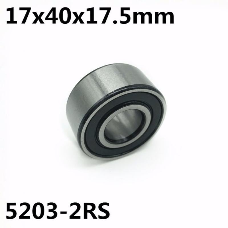 5203-2RS 17x40x17.5 mm Double row angular contact bearings 5