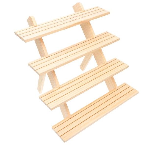 1 Ladder Display Shelf Wooden Jewelry Display Stand