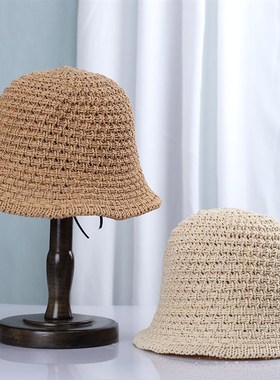 2022 Womens Straw Hats Solid cool Panamas UV Protection Sun