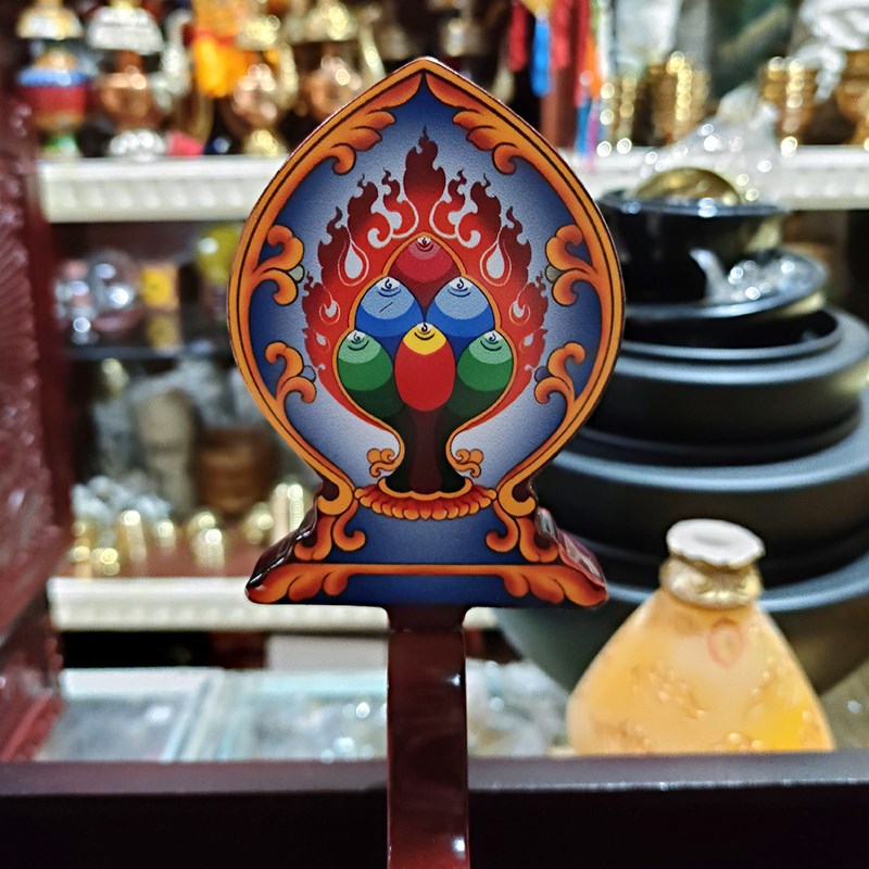 好货彩绘切玛盒民族风藏传彩绘五谷盒摆件藏式装饰品藏族用品吉祥
