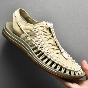 Size 35-48 Men Shoes High Quality Handmade Mens Sandals Summ