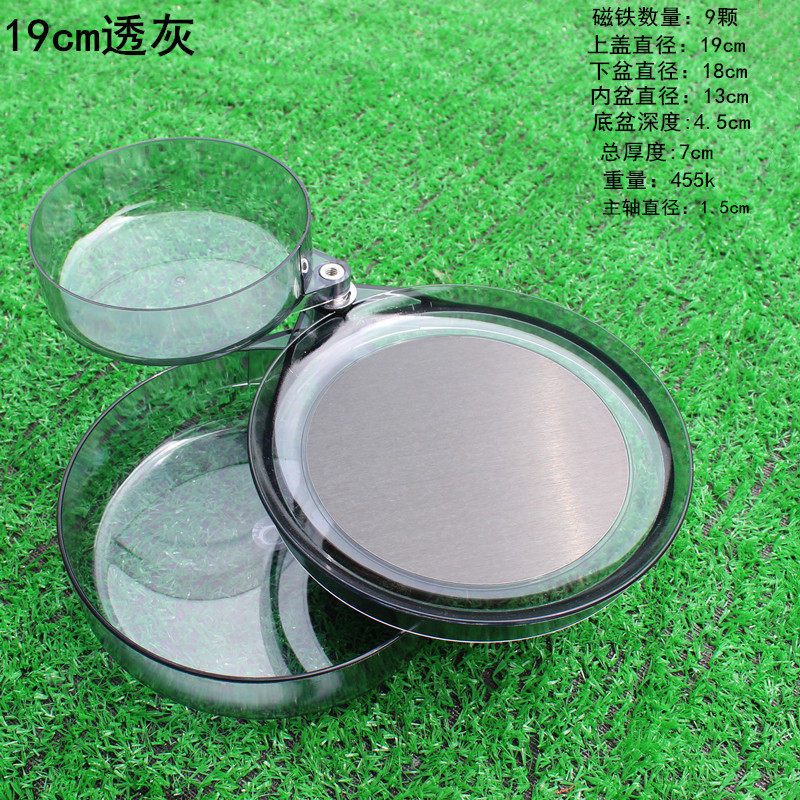 新款散炮盆钓箱 钓椅迷你饵料盒三合一拉饵盒22 25cm大散泡盆PC