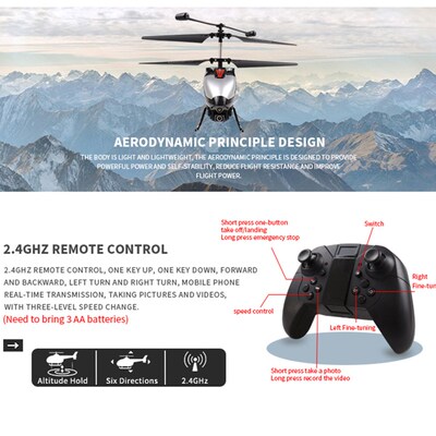 New RC Helicopter 2.4G 4CH Radio Remote Control Helicopter W