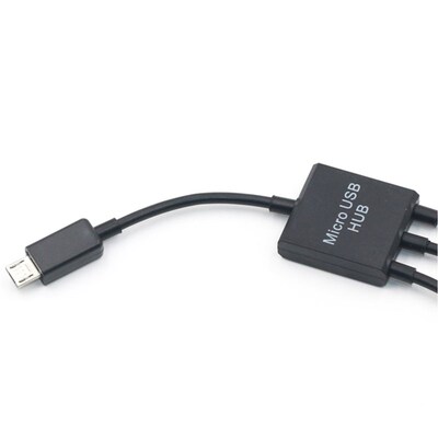 极速Host Mobile Phone OTG USB Cables Lead  Adapter Dual Hub