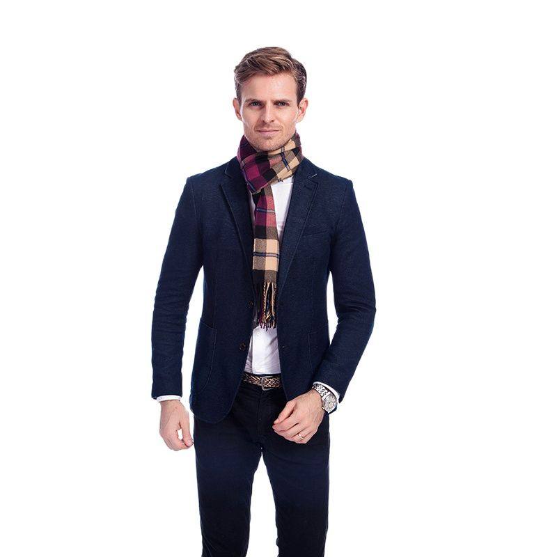 Plaid men scarf winter fashion scarves scarf soft warm Pash