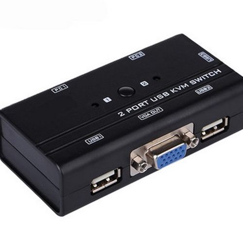 迈拓维矩 KVM 切换器 2口 USB多电脑键盘鼠标VGA切换器 送原装线