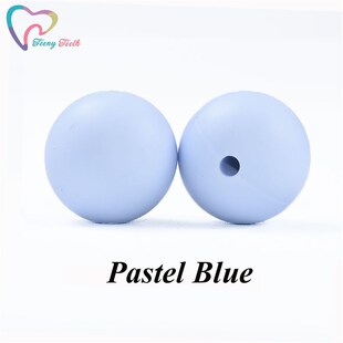 20 PCS 12-15 MM Ball Beads 14-17 MM Hexagon Silicone Teethin