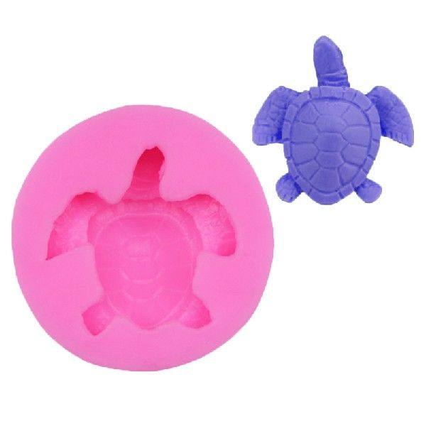 .D Silicone Fondant Mold Cute Lovely Sea Turtle Shape Ocean