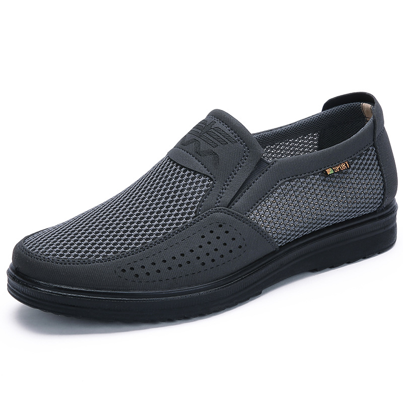 38-48 Summer Style Mesh Flats For Men Loafer  Casual High-En
