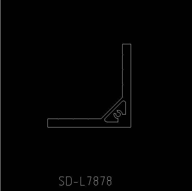 新品新品errhor9h0工业铝挤型材料角件铝挤型材料角铝7878直角角