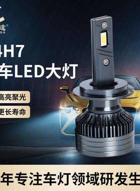 工厂h4前照大灯货车改装直插式车灯泡超亮聚光h7汽车led大灯