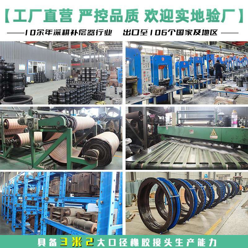 不锈钢法兰橡胶软接头柔性橡胶膨胀节补偿器 KXT可曲挠橡胶软连接