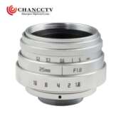 C口微单镜头25mmF1.8银色相机镜头厂家销售 Fujian lens 2518镜头