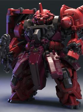 食玩artifact胖子扎古高达3D打印模型高精素材图纸STL数据文件