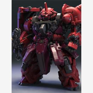 食玩artifact胖子扎古高达3D打印模型高精素材图纸STL数据文件