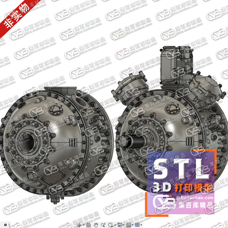 PWR2800发动机1/32比例机械设计3D打印STL图纸素材